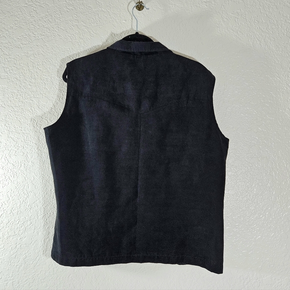 Tris Bien Black Polyester Zip Vest - Picture 4 of 10